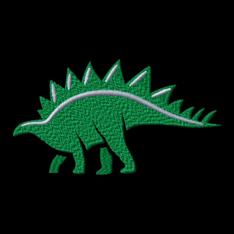 Stegosaurus bestickt