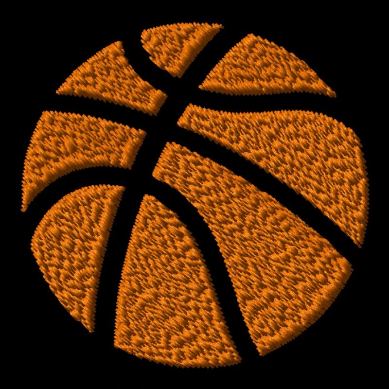 Basketball embroidered