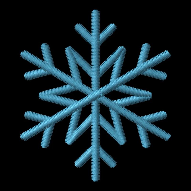 Snowflake embroidered