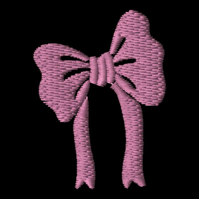 Embroidered bow
