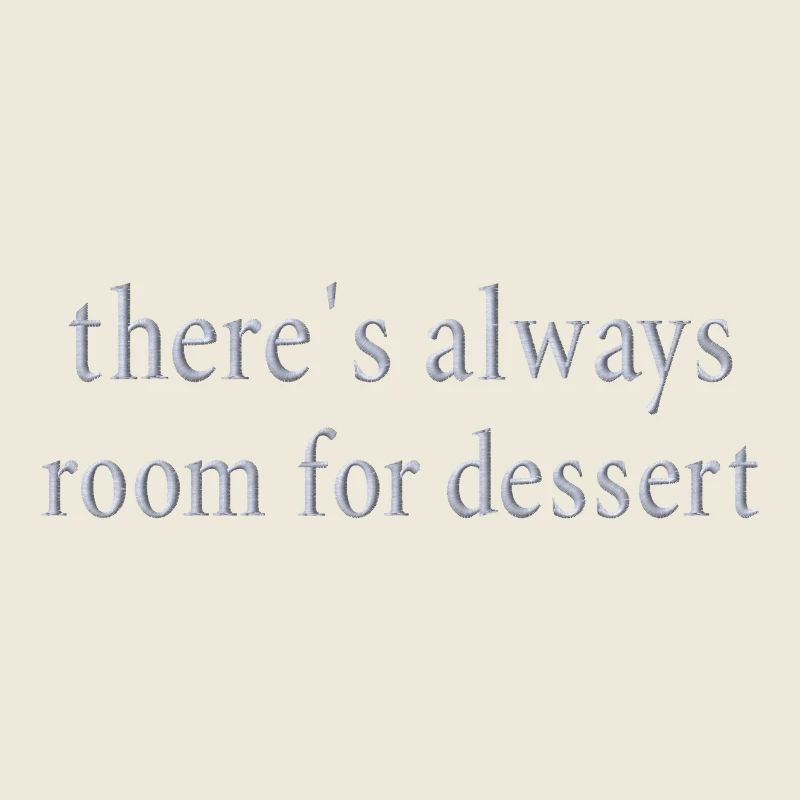 Statement Dessert bestickt