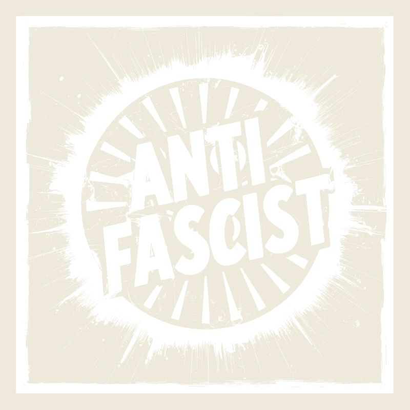 ANTIFASCIST Kreis Stern