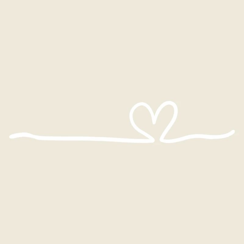 Heart Line White