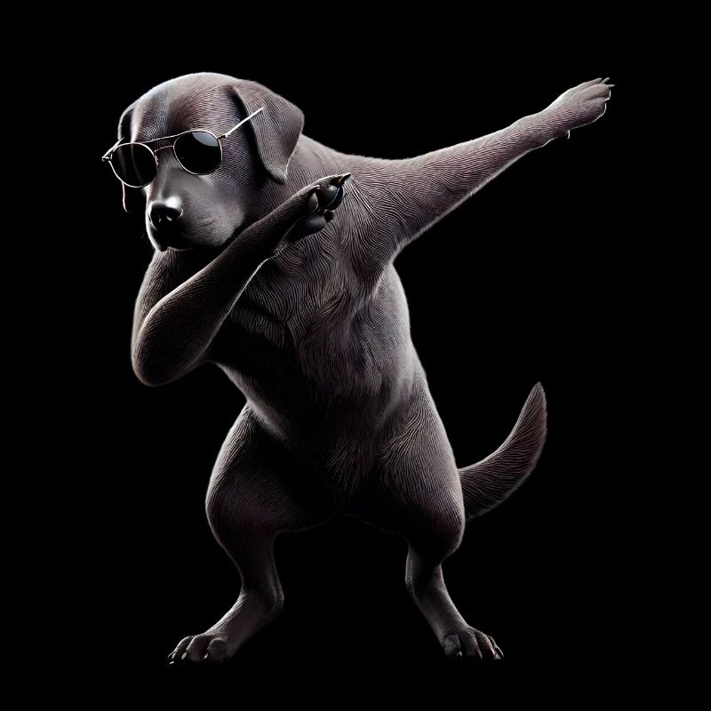 Dabbing Hunde Tierliebhaber Dab Labrador Retriever