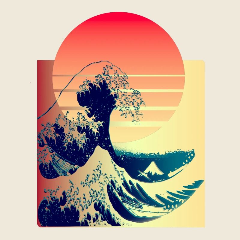 la grosse vague au large de Kanagawa
