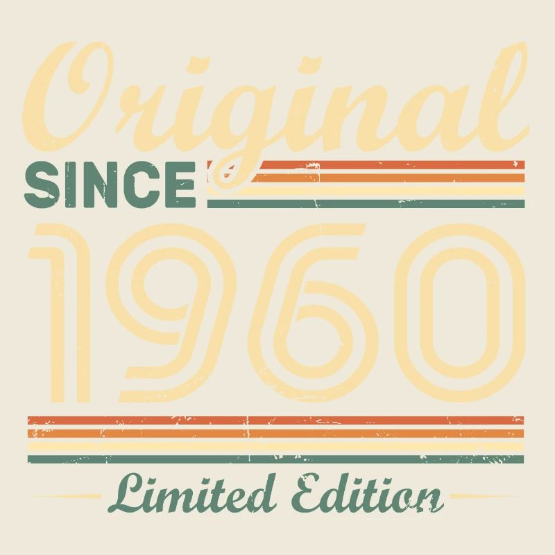 Original 1960 Vintage Retro Geburtstagsgeschenk