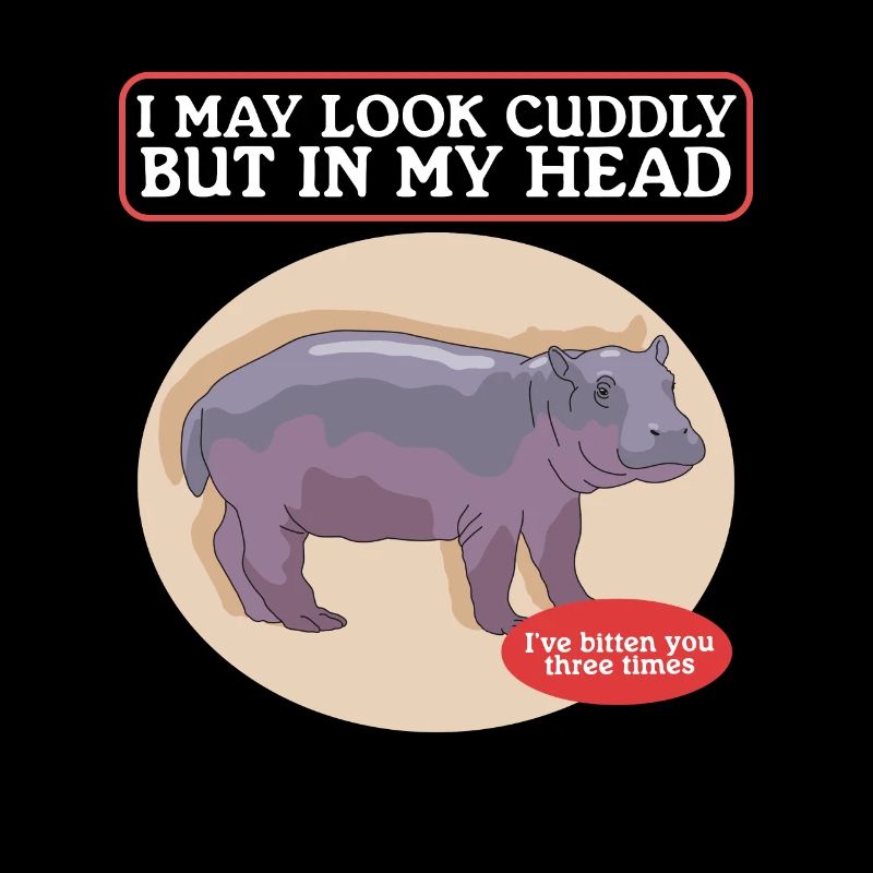 Nilpferd Baby Nilpferde Flusspferde Geschenk