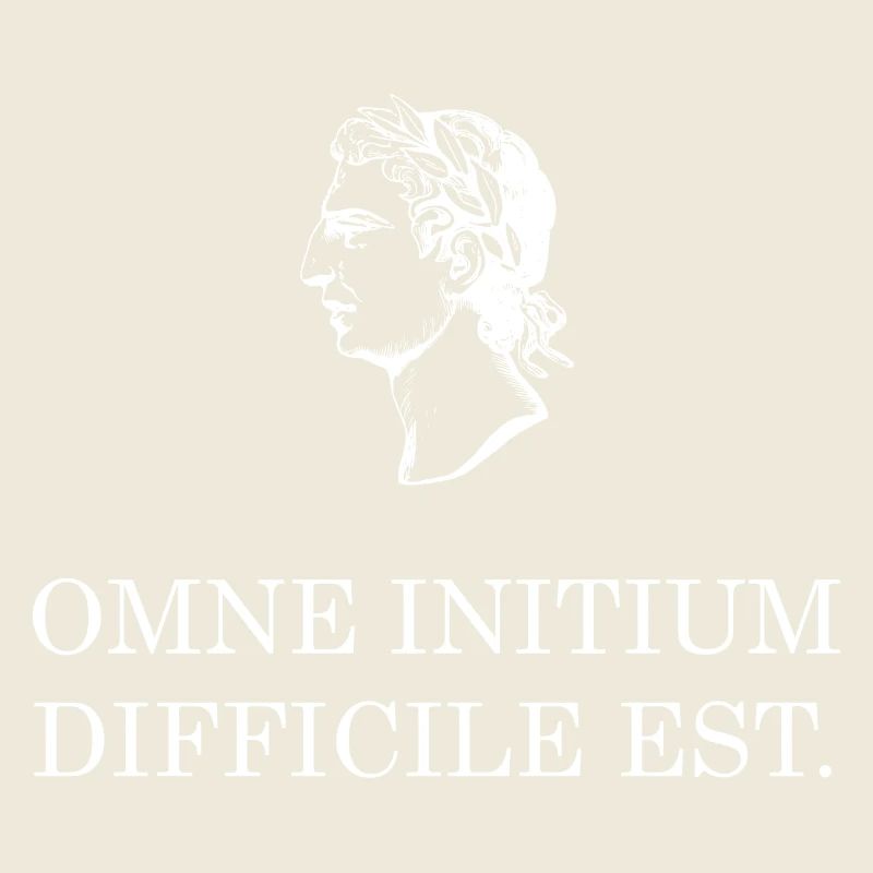 all beginning is difficult latin white