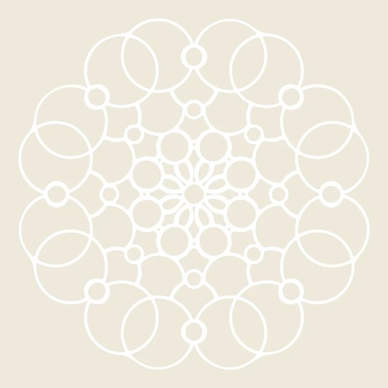 Geometrische Mandala runde Muster Kreise Form