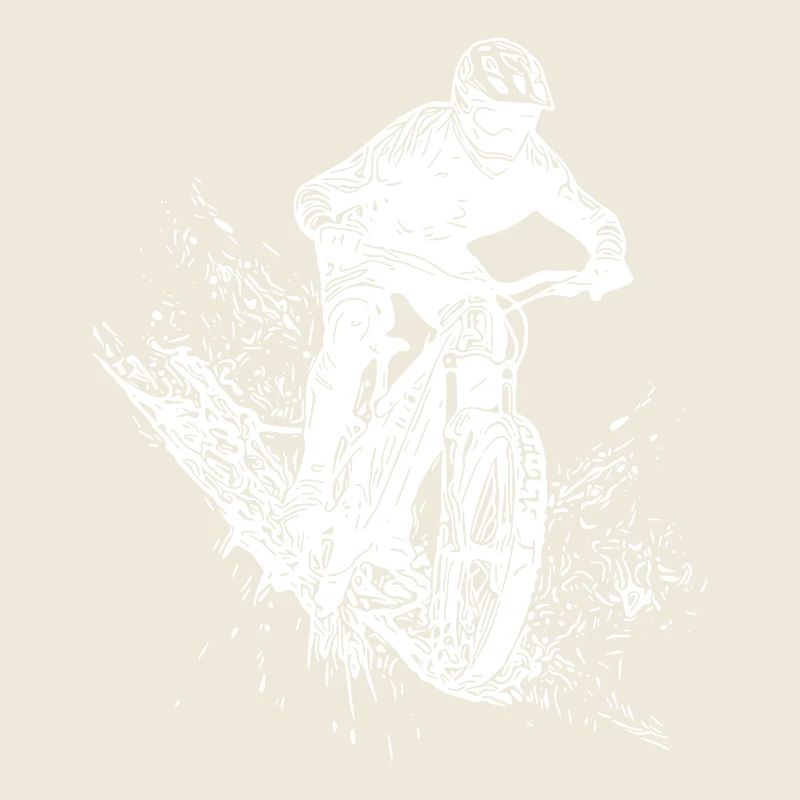 Mud Mountain Biker Outdoor Downhill