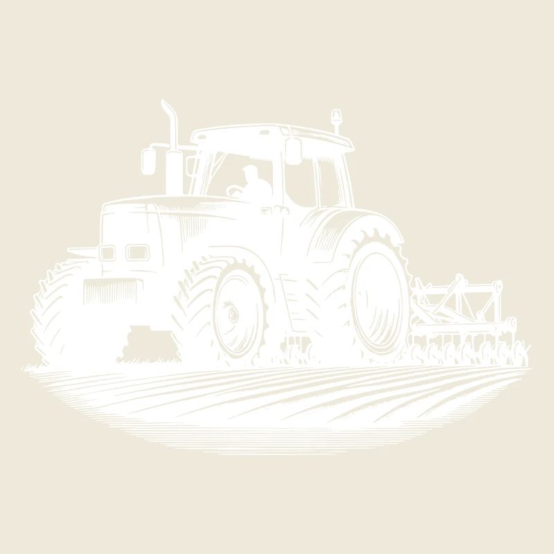 Field Tractor Agricultural Machinery Field Work Tractor