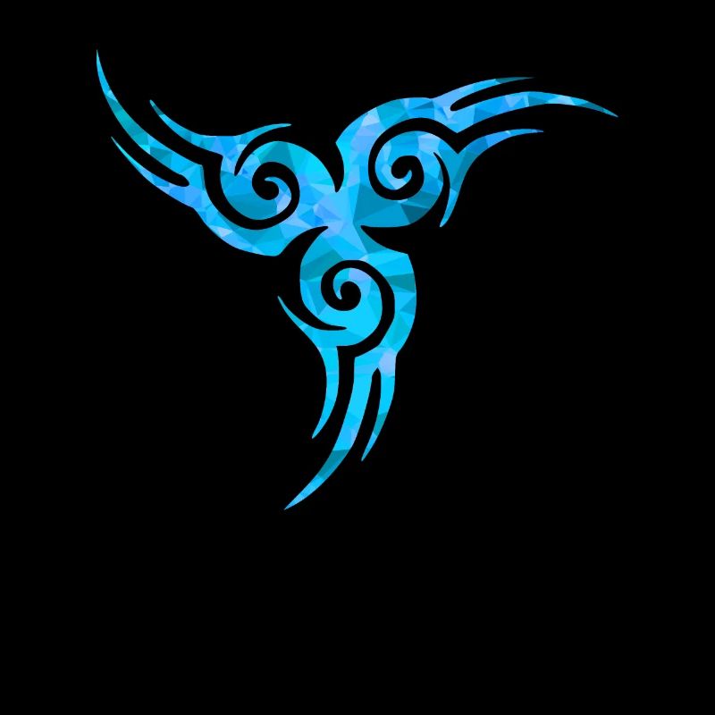 Tatouage celtique bleu