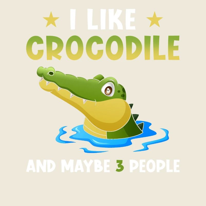 Krokodil Niedlich lustiger Spruch