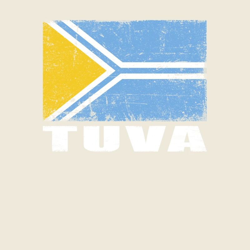 Drapeau Tuva Grunge Drapeau Tuva