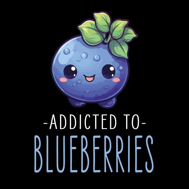 Blaubeere Kawaii