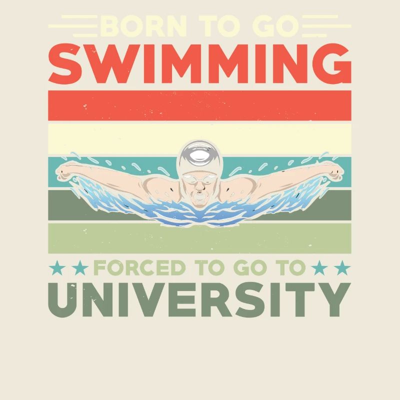 Schwimmer Geschenk Schwimmen Sport Uni Student