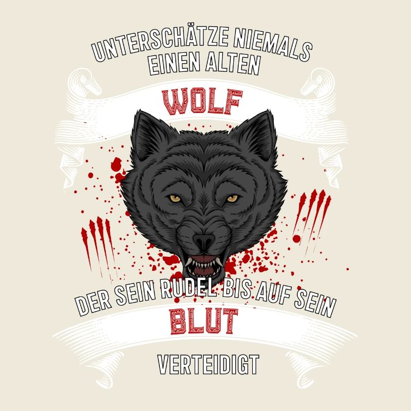 Unterschätze niemals einen Wolf - Germanen