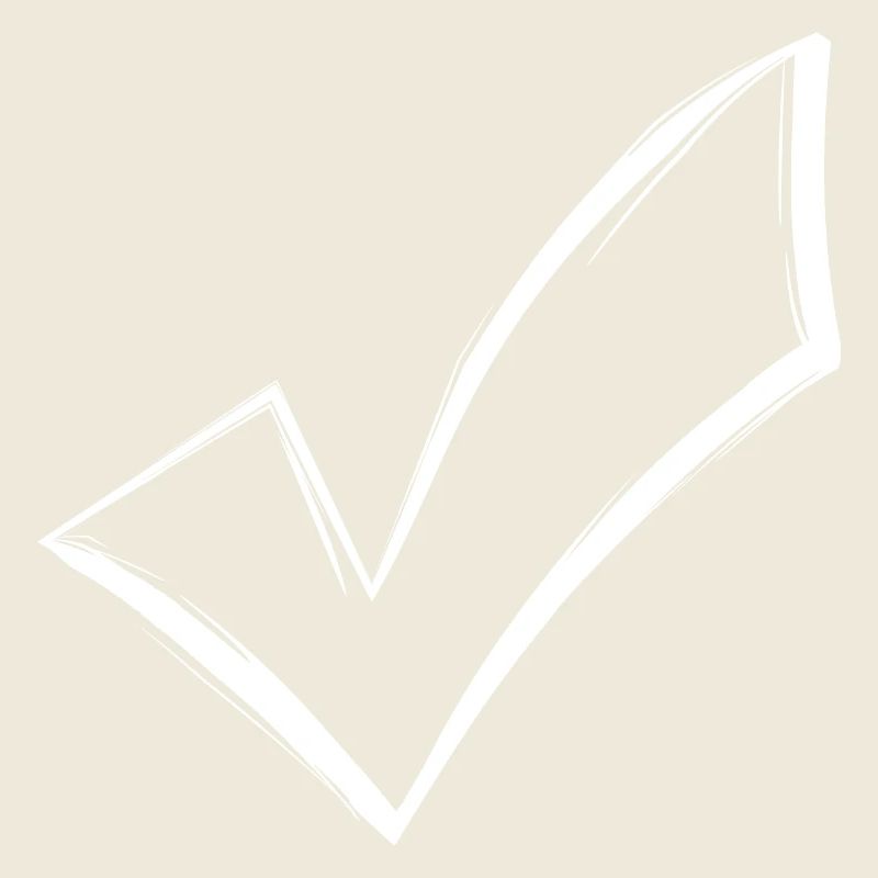 Tick Chop OK Seen White Vector