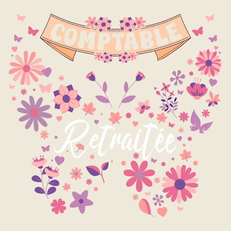 Papillon Femme Comptable Retraite