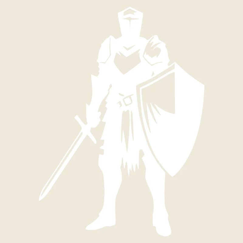 Noble chevalier avec bouclier et épée