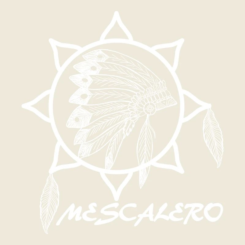 Mescalero Apache Indianer - White