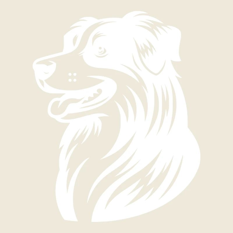 Knuffiger Australian Shepherd Hund Vierbeiner