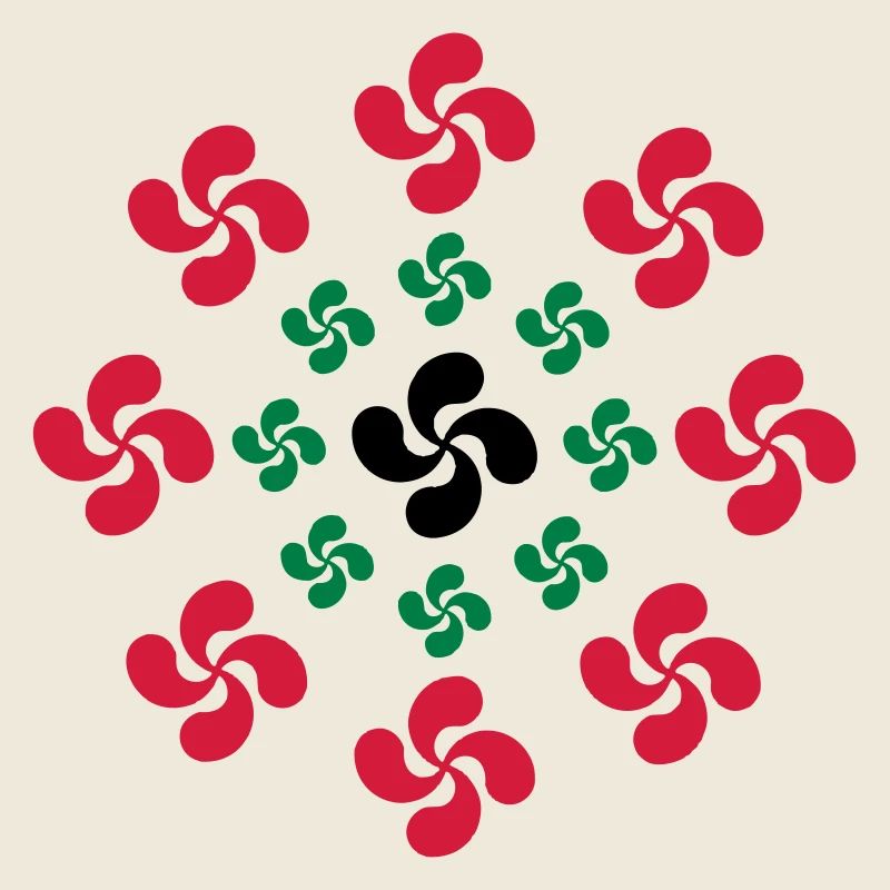 lauburu Basque cross