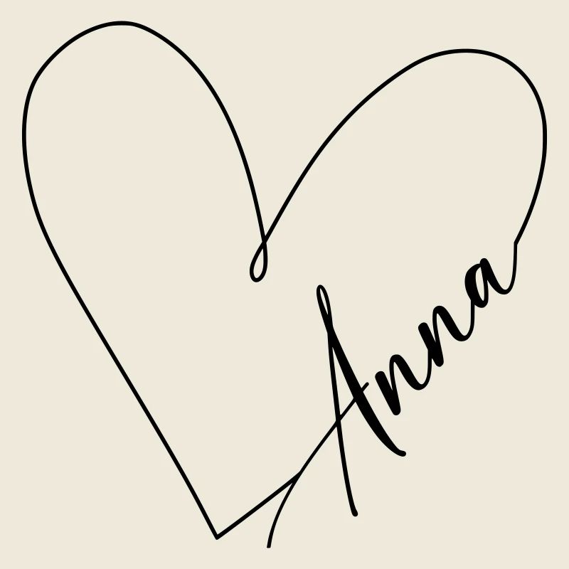 Anna Name Heart Line