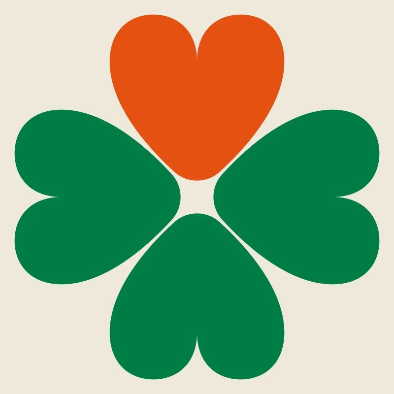 St. Patrick's Day Kleeblatt Kleeblatt Kleeblatt Herz