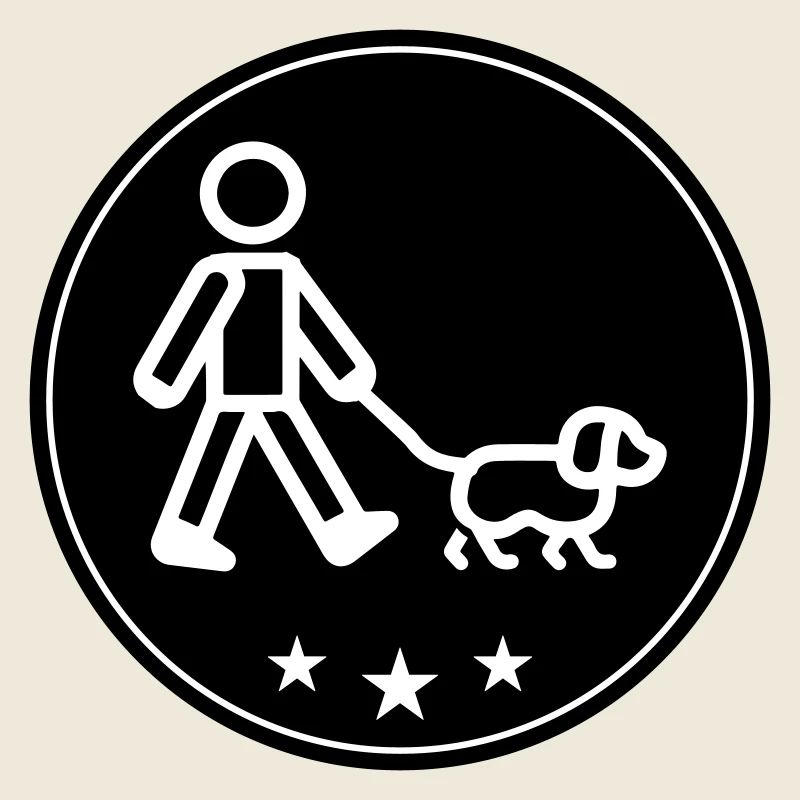 Chien promenant le chien