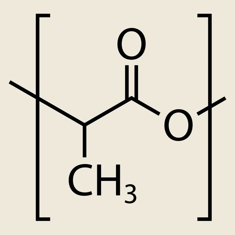 Polylactic acid (PLA) molecule.