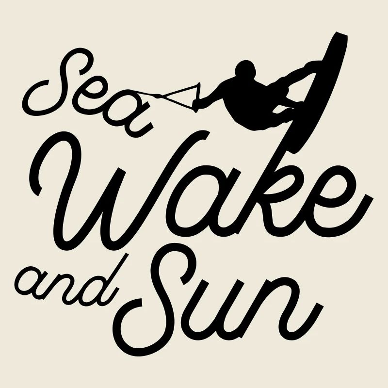 Sea wake and sun