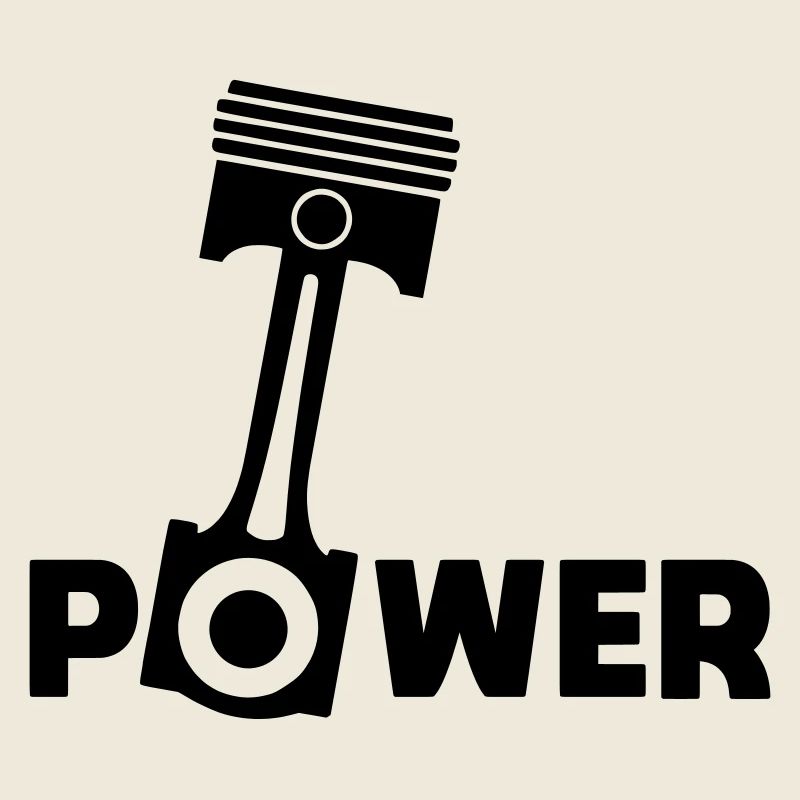 Piston power engine piston force