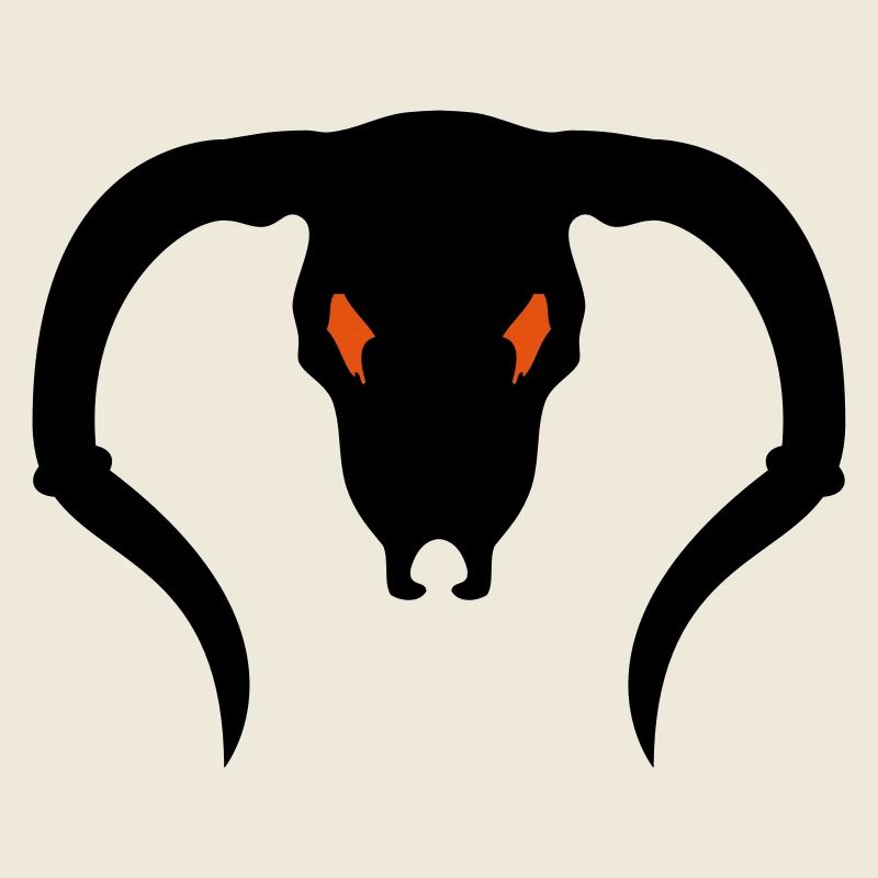 Schädel eines Bullen