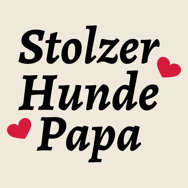 Stolzer Hunde Papa