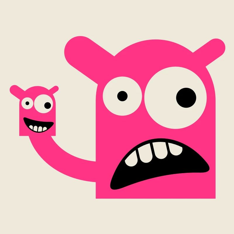 Ein Monster mit einer Monster-Puppe