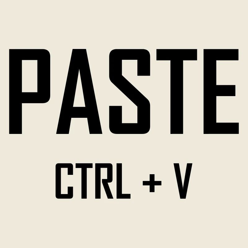 Paste Ctrl V - Vater Sohn Shirt