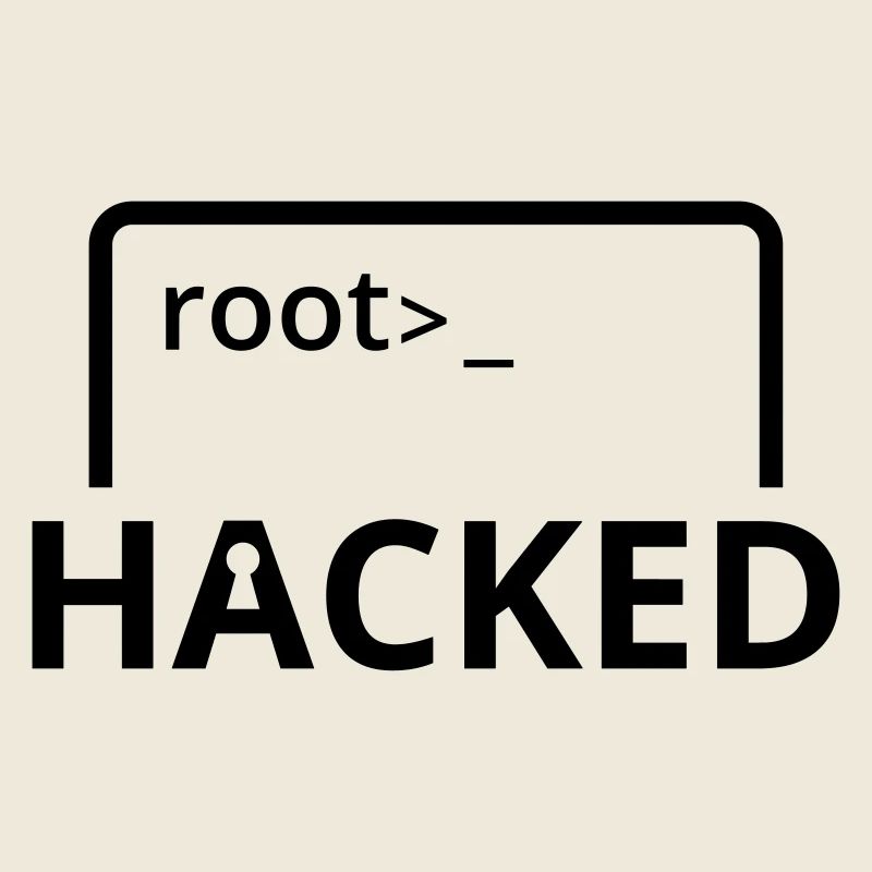 Hacked Hacker programmeur informatique