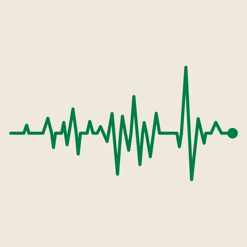 Courbe Rythme cardiaque Rythme Oscillographe Puls ECG