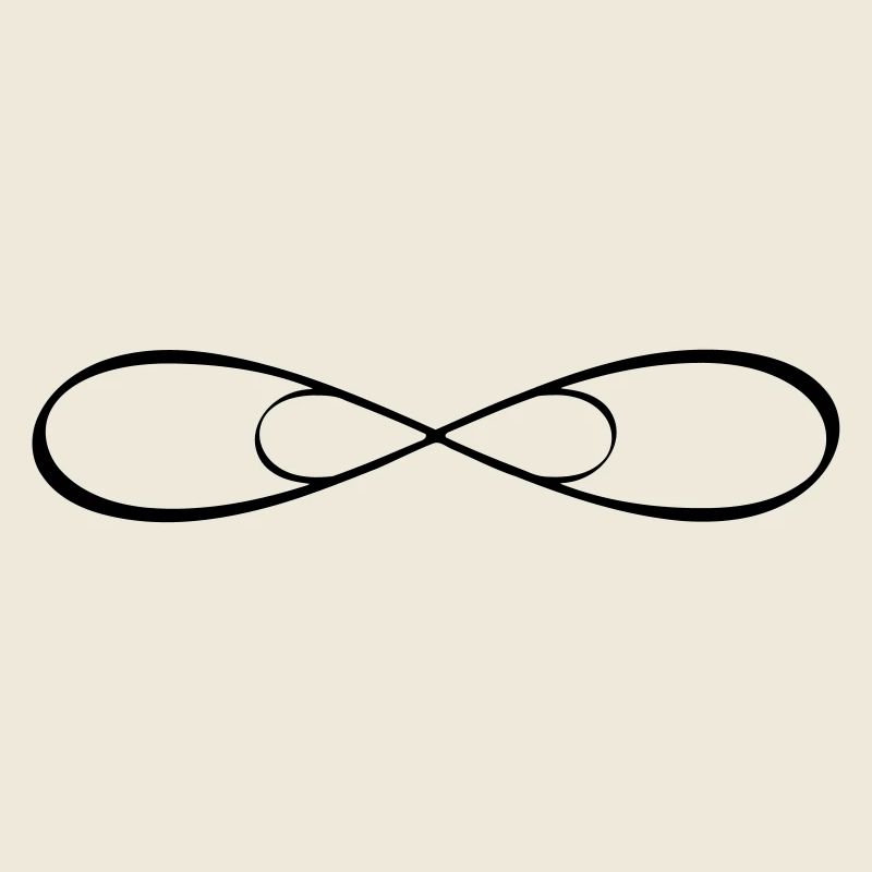 Doppel Infinity Unendlichkeit Zeichen Freundschaft