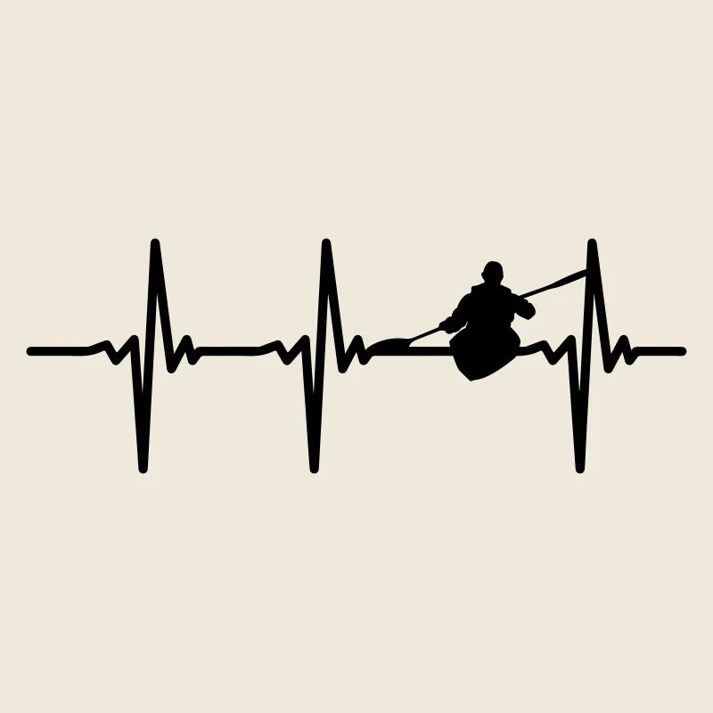 Heartbeat Kayak Vector