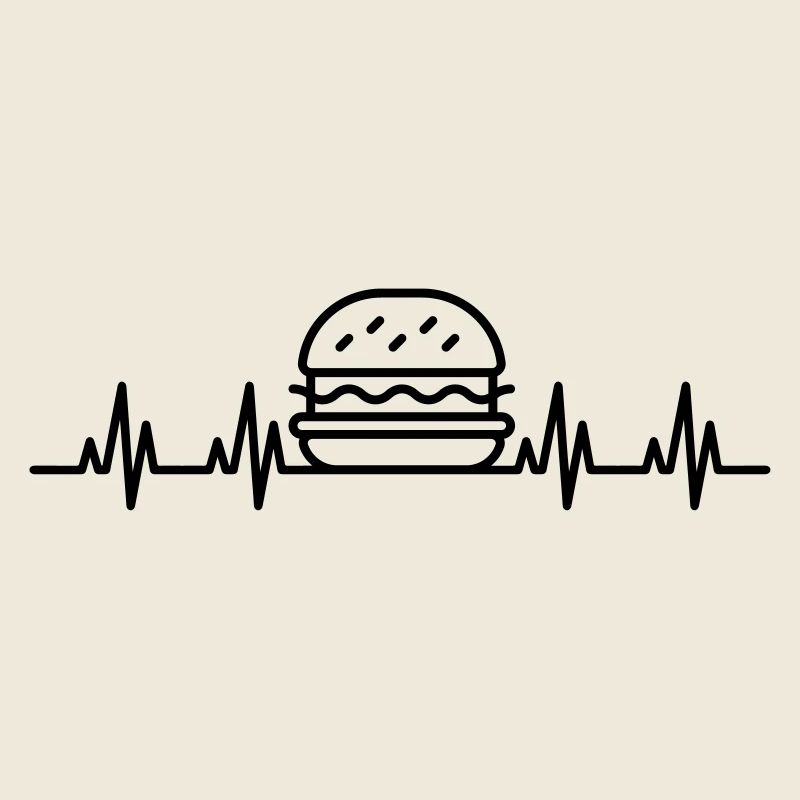 ECG Burger heartbeat