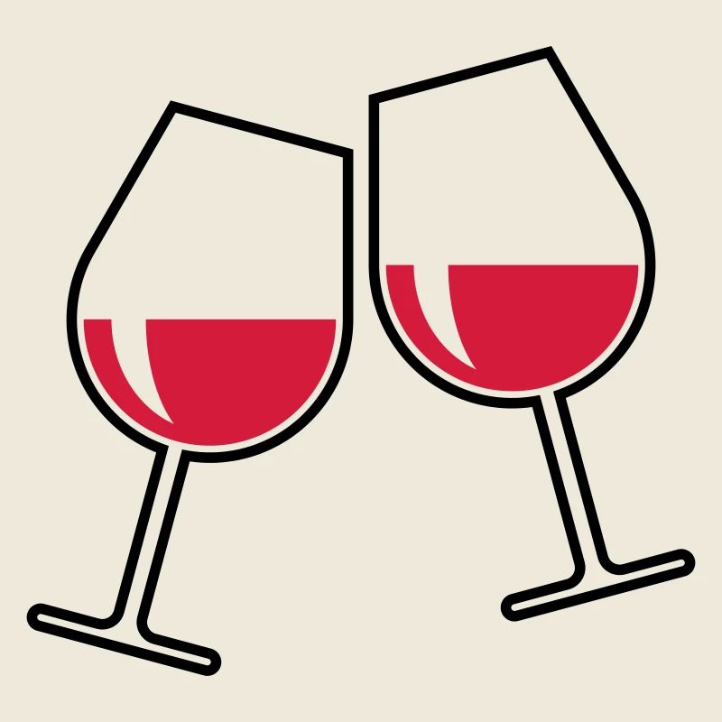 2 Rotweingläser (Rotwein / Wein / Bauchig / Zu 2C)