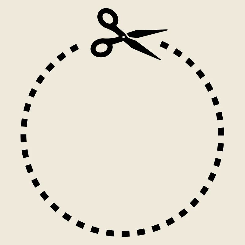 Circle - Cut out a circle with scissors