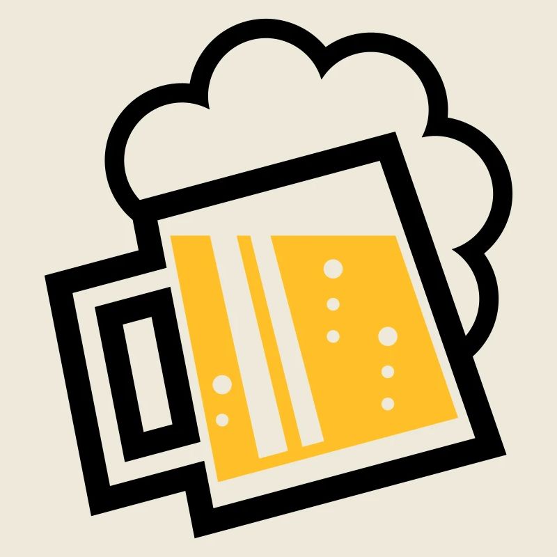 Bayrischer Bierkrug (Bier / Maßkrug / L / \ / 2C)