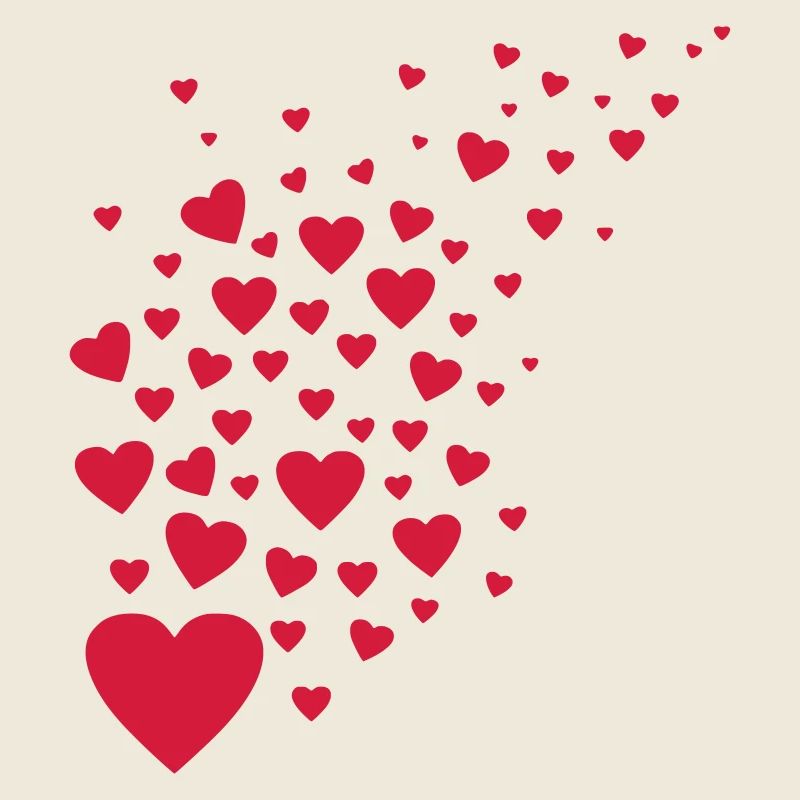 Hearts / many flying hearts for wedding etc