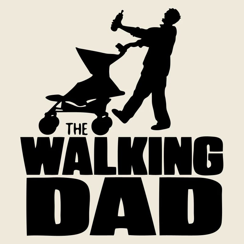 lustiger Spaß Zombievati-Humors walking dad dead