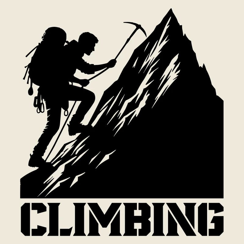 bergsteiger climbing
