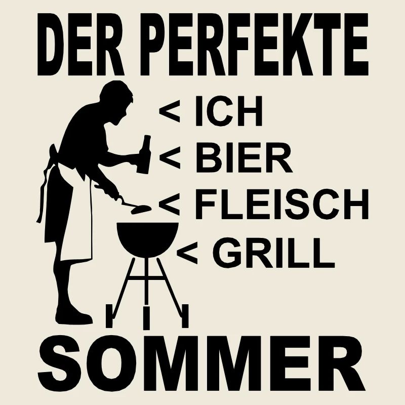 der perfekte sommer - mann am grill