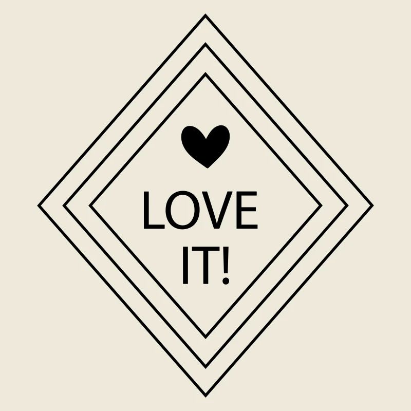 Love it! - Raute mit Herz